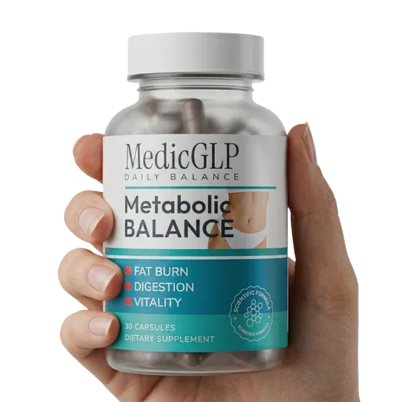 MedicGLP bottle held in hand
